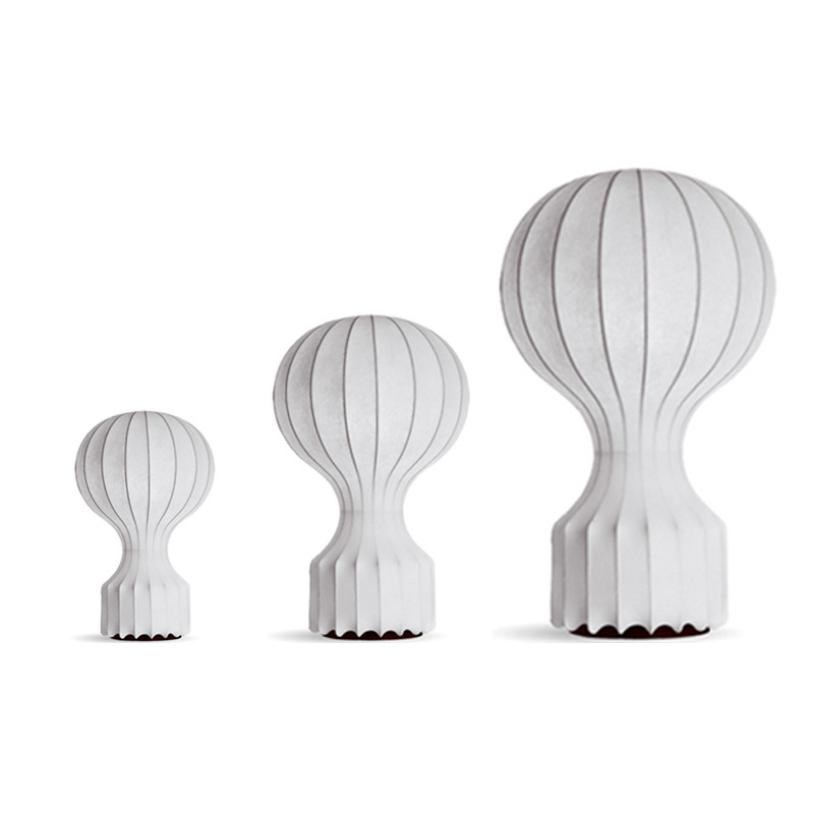 New LED Bedroom table lamp modern minimalist white silk tabl