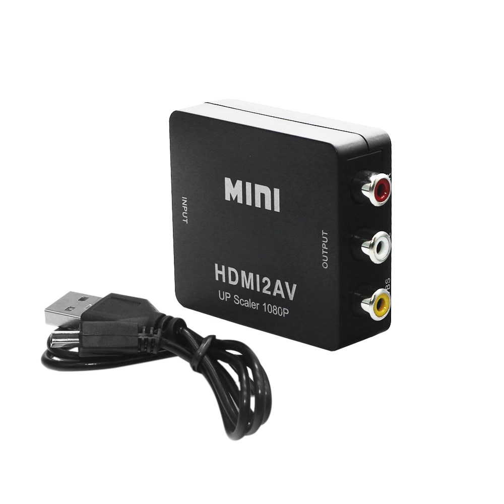 HDMI TO AV Adapter  HD Video Converter Box ScalerHDMI to RCA