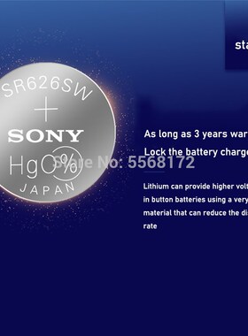 15Pcs  377 Battery AG4 LR626 377A sr626sw 1.55V 626 Button C