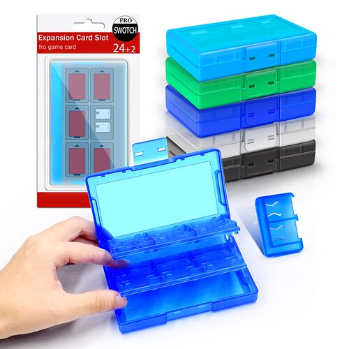 Green 24 In 1 Game Card Case For Nintendo Switch Portable S