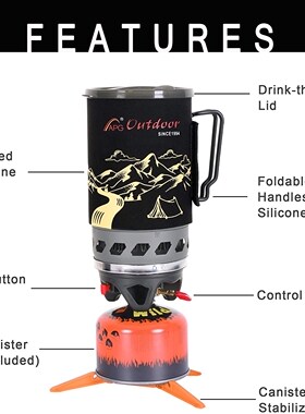 APG 1400ML Compact Size Outdoor Camping Gas System Gas Stove