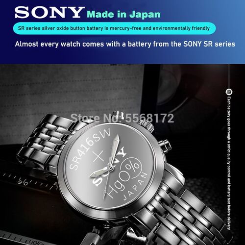 50pcs  Original Watch battery 337 SR416SW Silver Oxide 1.55V