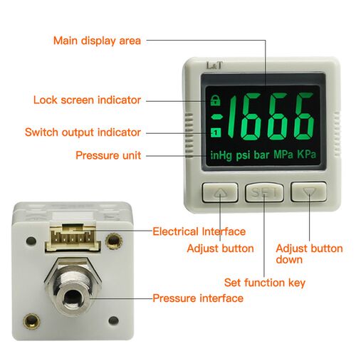 SMC size ZSE / ISE30A digital display pressure switch electr