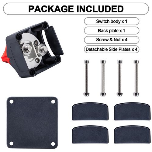Auto Battery Disconnect Switch 12V 60V 300A Two Battery Swit