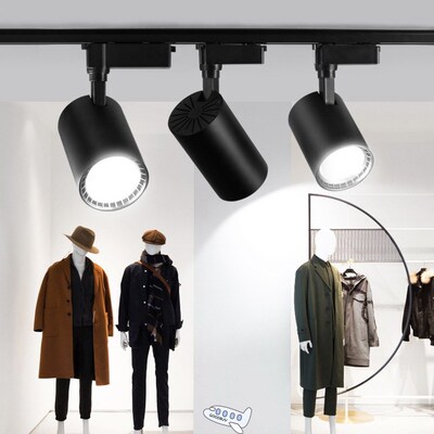 1 Pcs LED Track Light 12W COB Rail Spotlights Ceiling Mounte