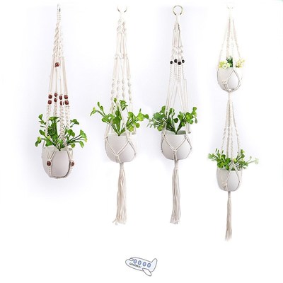 Handmade Macrame Plant Hanger Flower /pot Hanger for Wall De