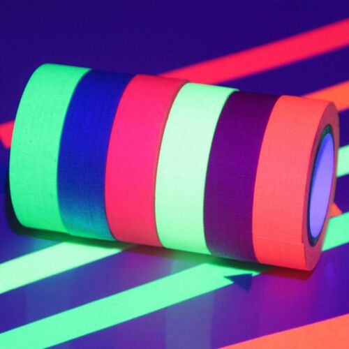 Blacklight Reactive Glow in The Dark Tape Neon Gaffer Tape