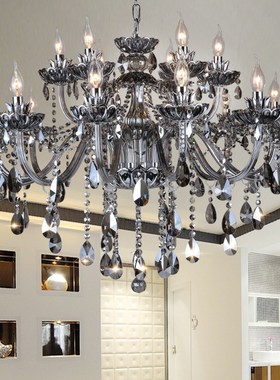 European style living room crystal chandelier candle lamp mo