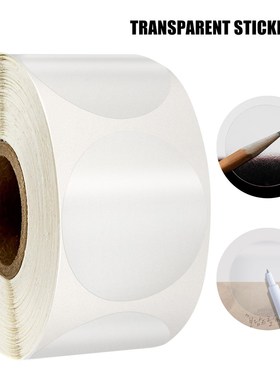 500pcs transparent labels 1 inch business package seal label
