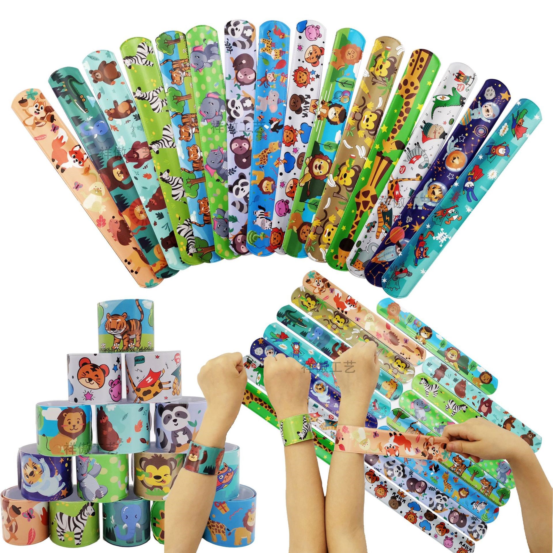 Cute Animal Party Clap Circle Toys Tropic Theme Jungle Birth