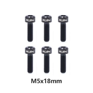 M5x20mm Titanium with 6PCS Bolt M5x18mm Screws RISK Stem