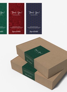 10-50pcs Red/Blue/Green 'Thank You' Rectangular Seal Sticker