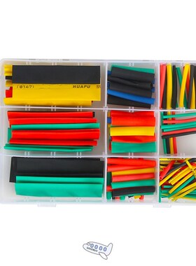 164pcs/box Heat Shrink Tube Kit Shrinking Assorted Insulatio