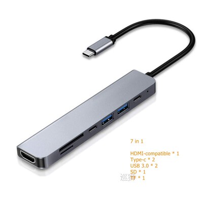 Type C to HDMI-compatible 4K USB-C 3.0 Adapter Hub for MacBo