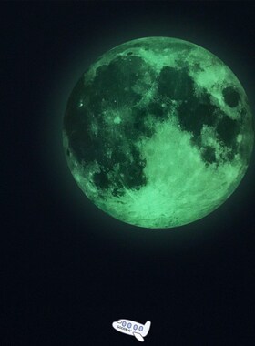 12/20/30cm Luminous Moon 3D Wall Sticker for kids room livin