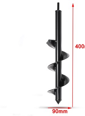 400X90mm Earth Auger Hole Digger Tool Garden Planting Machin