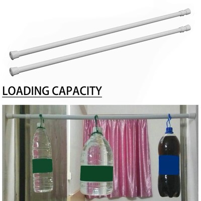 Telescopic Pole Extendable Closet Tension Rod Cabinet Windo