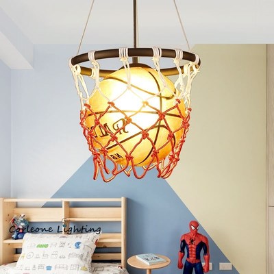 Basketball Pendant Lights Industrial Loft Hanging Lamp for K