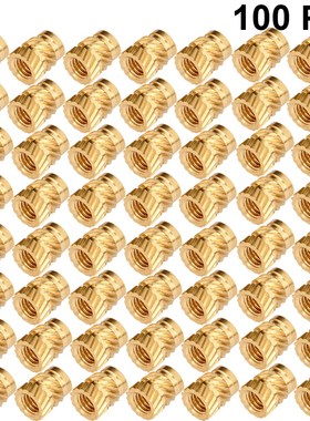 100pcs Embedment Nut Threaded Heat Set Knurled M3 Thread Emb