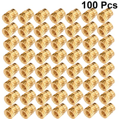 100pcs Embedment Nut Threaded Heat Set Knurled M3 Thread Emb