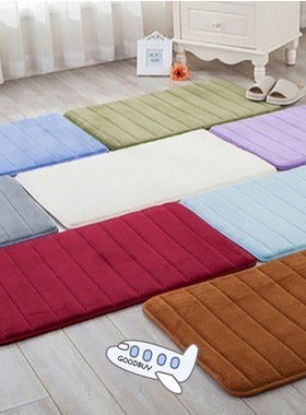 New 40*60cm Bath Mat Bathroom Carpet Water Absorption Rug Sh