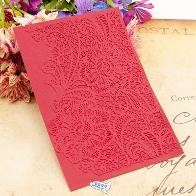 10.5x14.8 Magic flower Embossing folders Plastic For Scrapbo