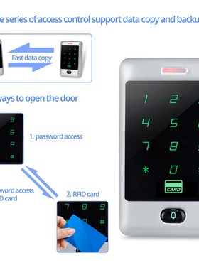 Standalone Metal RFID Access Control Keypad Controller Touc