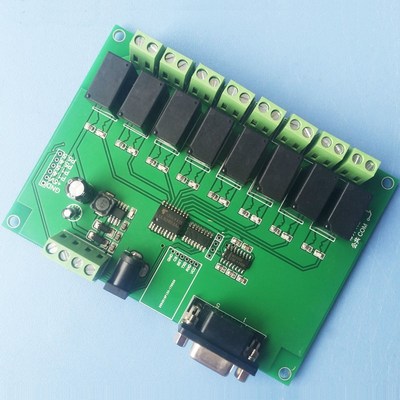 8-way RS232/serial control relay module board/computer contr