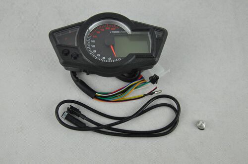 Motorcycle LCD digital Odometer Speedometer Tachometer Motor