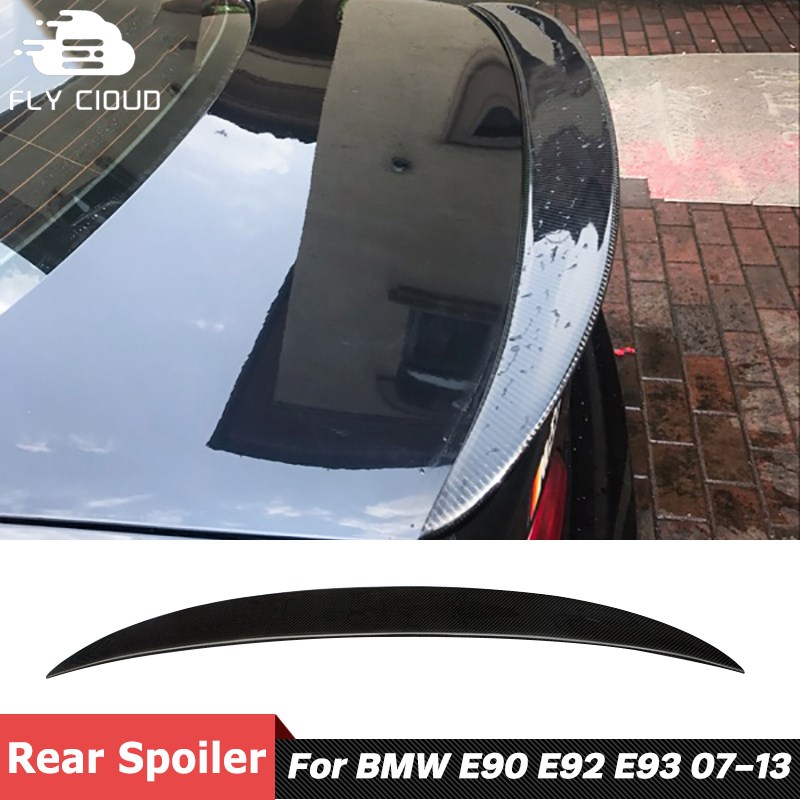 P Style Carbon Fiber Material Back Trunk Wing Rear Spoiler F