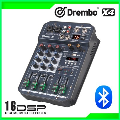 professional X4/6channel Protable digital audio mixer consol