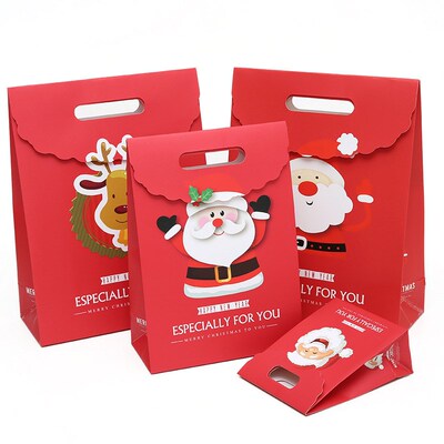 Merry Christmas Candy Paper Boxes Bags Christmas Santa Snowm