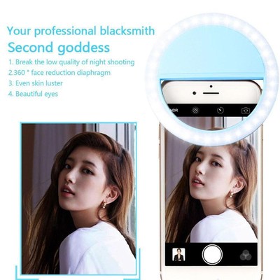 For Iphone Usb Charging Selfie Ring Led Phone Light Lamp Com