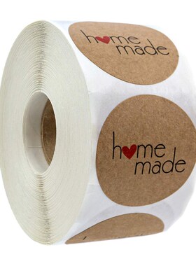 50-500pcs Kraft Paper Handmade Thank You Sticker for Wedding