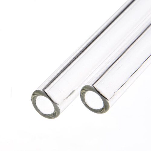 4Pcs/Set Glass Straw 200mm*8mm Reusable Glass Drinking Straw