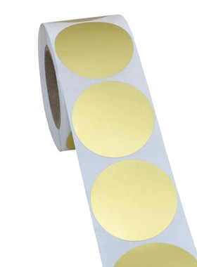 Blank round Golden craft Stickers seal labels 50-500pcs Labe