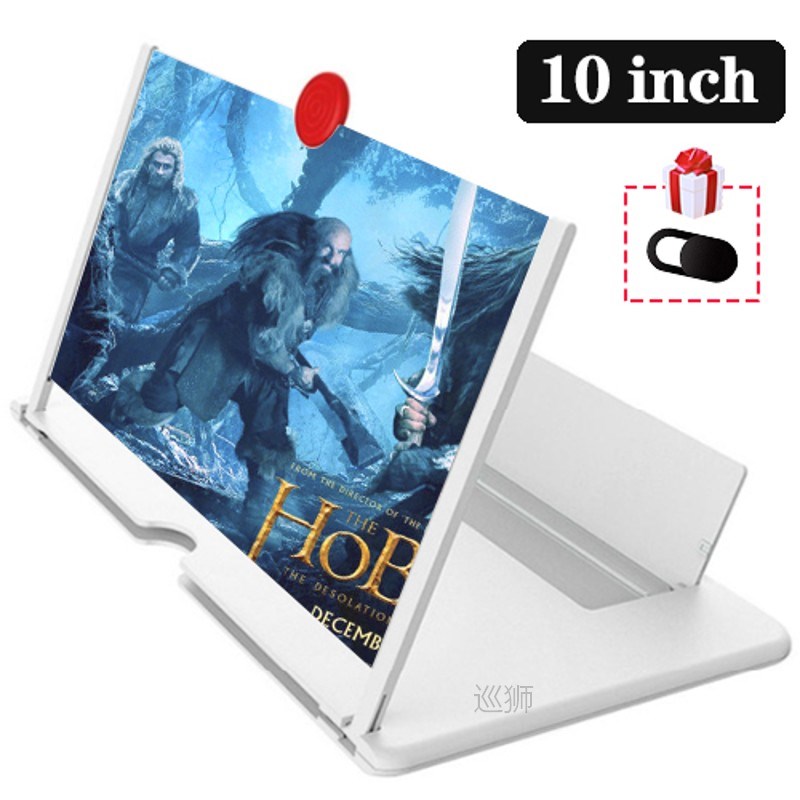10 Inch 3D Mobile Phone Screen Magnifier HD Video Amplifier