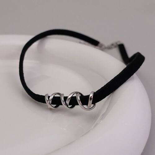 日本portney bell螺旋缠绕式项链短款设计感小众热巴时尚choker