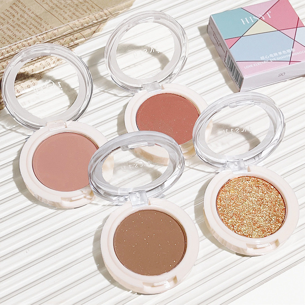 新款推荐HISYI单色眼影大地色易上色哑光细闪土豆泥显色提亮打底