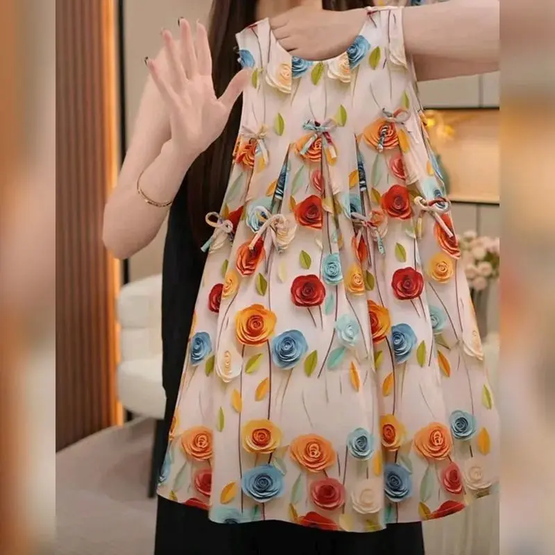 女童连衣裙夏季2025新款雪纺儿童裙子公主裙夏装吊带背心裙