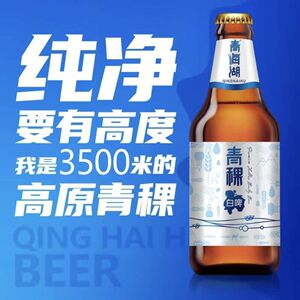 青海湖高原青稞啤酒小麦白啤酒