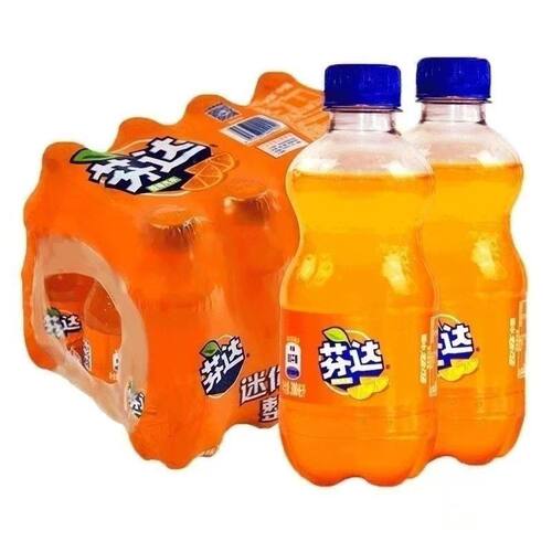 芬达300ml迷你瓶碳酸饮料清爽