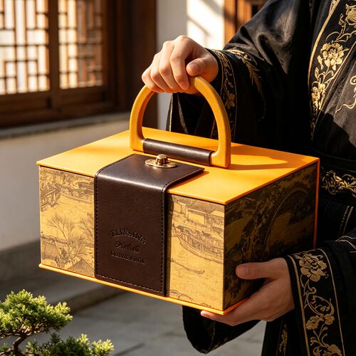 2026新款月饼礼盒8粒装原创双层大月饼盒子包装盒空盒中秋节礼盒