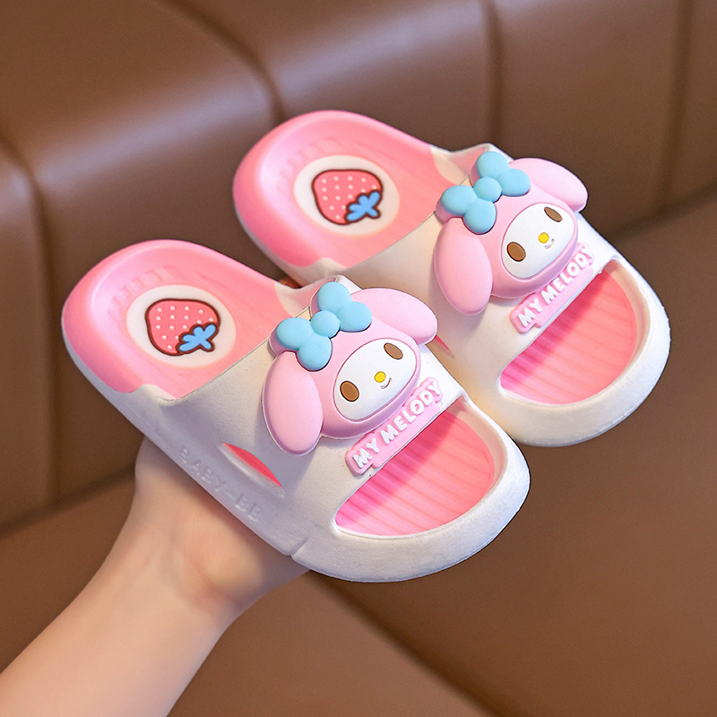 三丽鸥拖鞋儿童女孩可爱库洛米2025新款居家亲子女童拖鞋宝宝夏天