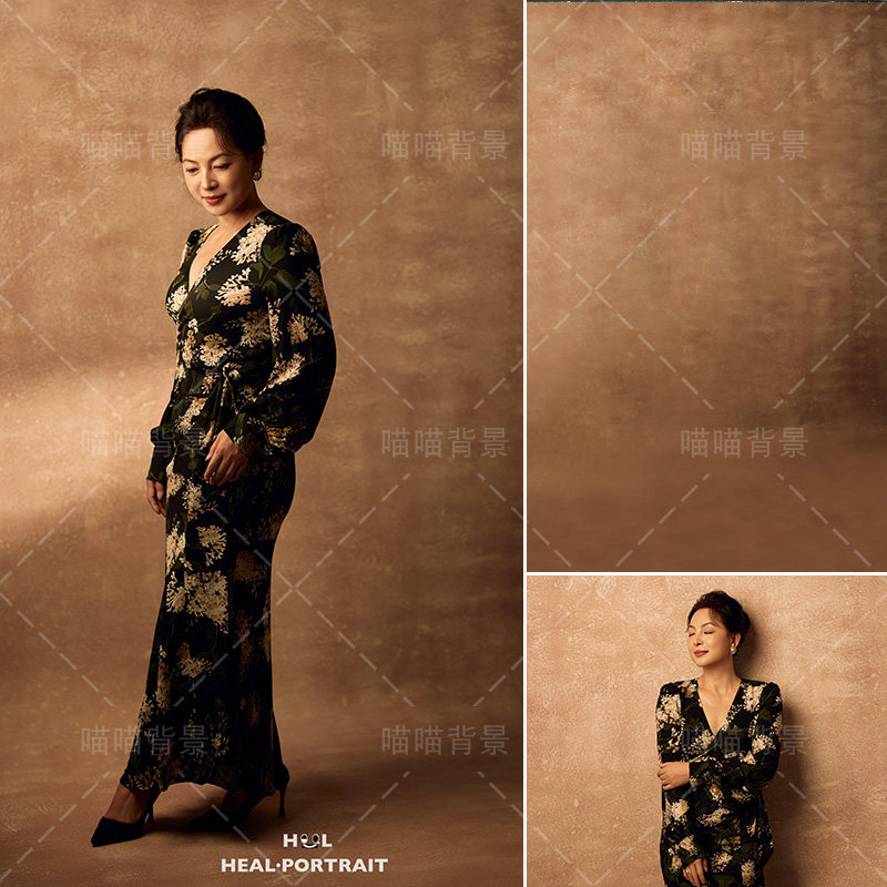 复古斑驳感纹理高级感婚纱照相影棚影楼人像拍摄不反光摄影背景布背景纸做旧美拉德油画肌理商业杂志MH-2080