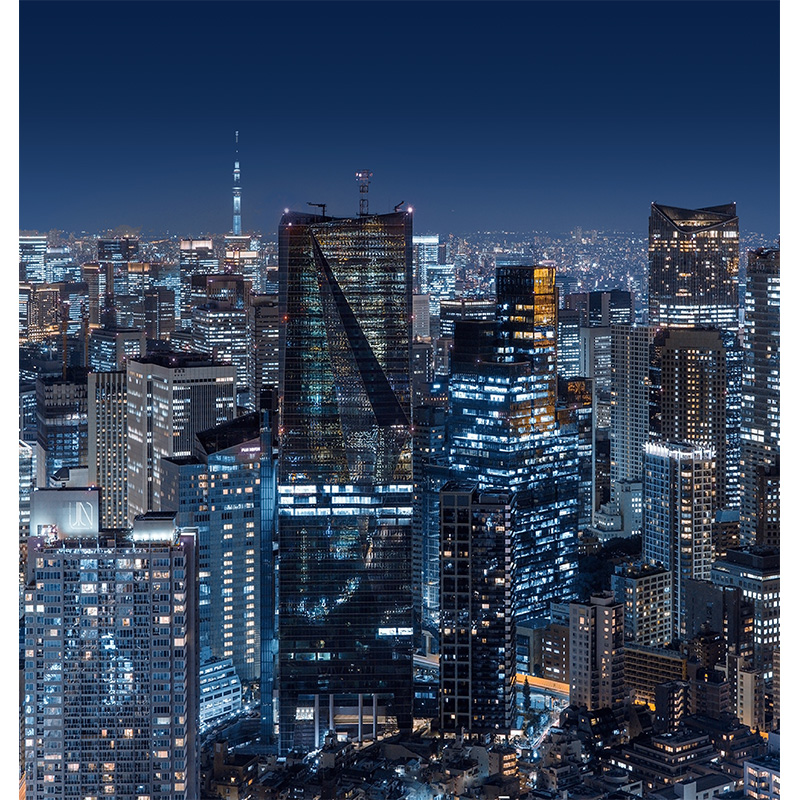 现代都市城市夜景风光影楼婚纱摄影风景专用摄影道具背景纸繁华夜晚2023年新款生活模特艺术照魔都MH-1007