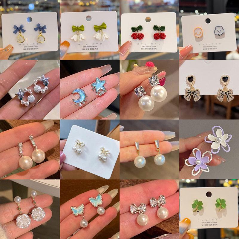 925银针耳钉小众设计感