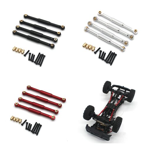 FMS 1/18 FCX18 新款 LC80 模型遥控车 金属升级 配件 下拉杆4条