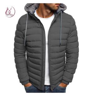 hoodie men winter jacket men连帽棉衣外套男 潮牌棉服 欧美街头