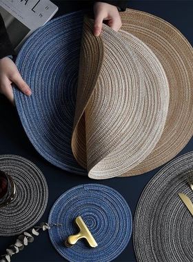 nordic style handmade ramie placemats home insulation